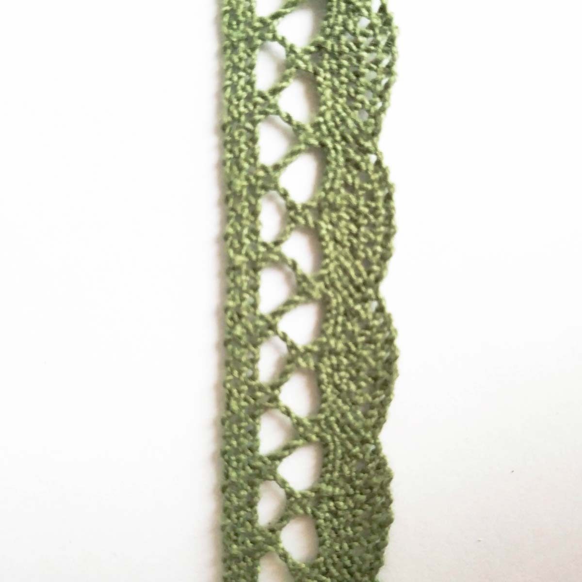 Мереживо 75428 124, оливкове - Зображення 2