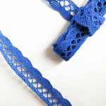 Мереживо 75428 344, яскраво синє