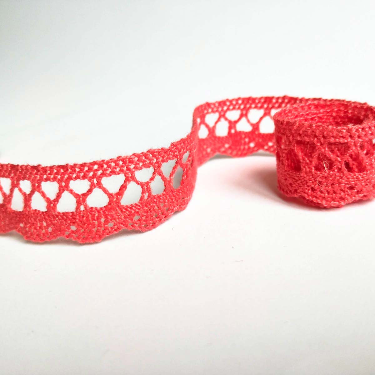 75428-358 Мереживо 75428 358, кораловий - Зображення 1