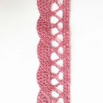 Мереживо 75428 371, темно рожеве