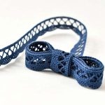 Мереживо 75428 020, світло-синє