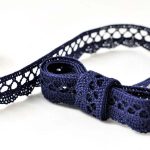 Мереживо 75428 074, темно-синє