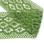 Мереживо 75036 124, зелена оливка