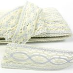 Мереживо 75038 205, екрю / блакитне - Зображення 2