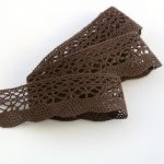 Мереживо 75077 065, коричневе