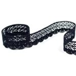 Мереживо 75077 100, чорне - Зображення 2