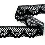 Мереживо 75261 100, чорне - Зображення 2