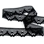 Мереживо 75261 100, чорне - Зображення 4