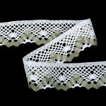 Мереживо 75261 127, білий + сірий