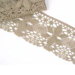 Мереживо 75290 21396, льон сірий