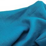 Лляна тканина 09с52/386 синя, скатертинна - Зображення 2