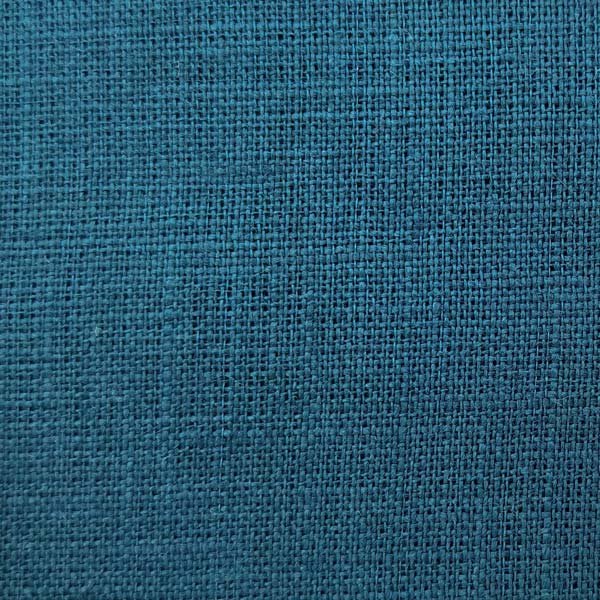 Синя тканина з льону для одягу