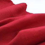 Лляна тканина 4с33/1260 червоний корал, костюмна - Зображення 2