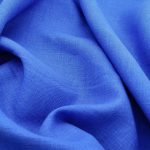 Лляна тканина 4с33/1318 синя, костюмна - Зображення 2