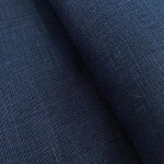 Лляна тканина 4с33/999 темно-синя, пом'якшена