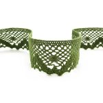 Мереживо 75261 124, зелена оливка, 40 мм - Зображення 2