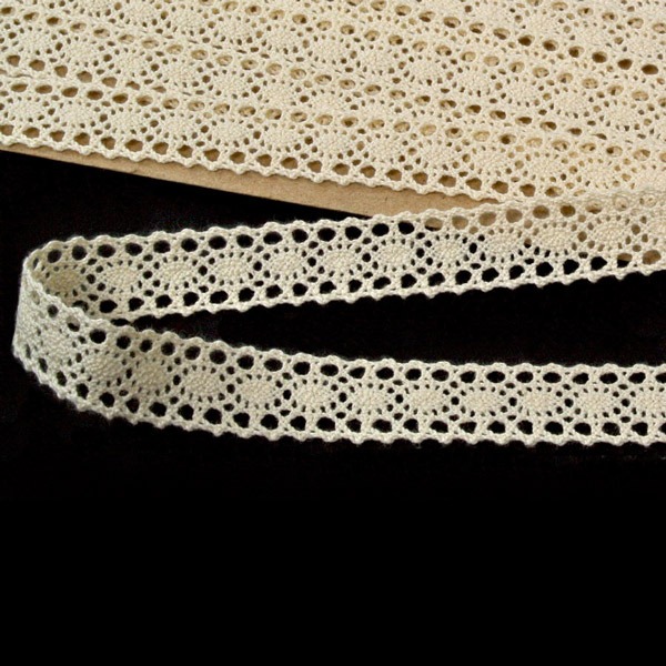 Мереживо 75391 200, суровий, нефарбоване, 18 мм