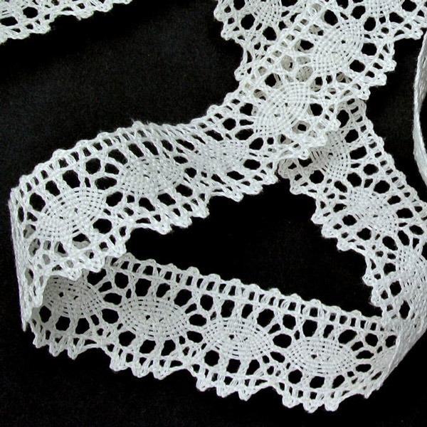 Мереживо 75394 21354, льон вибілений, 25 мм