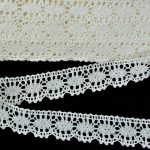 Мереживо 75394 21354, льон вибілений, 25 мм - Зображення 2