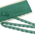 Мереживо 75395 073, темно-зелене, смарагдове, 16 мм - Зображення 3