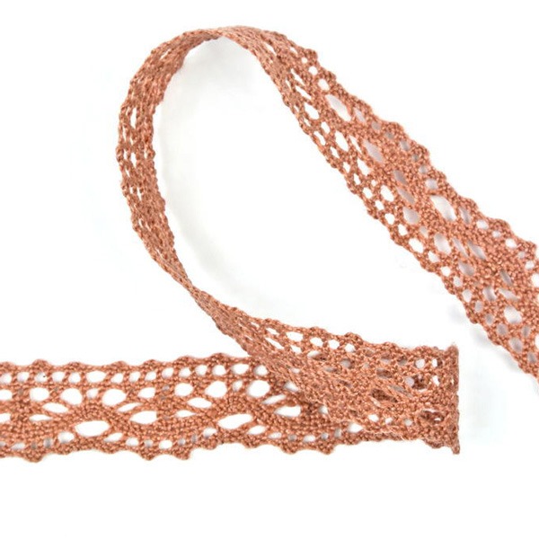 Мереживо 75395 122, теракотовий, цегловий, 16 мм