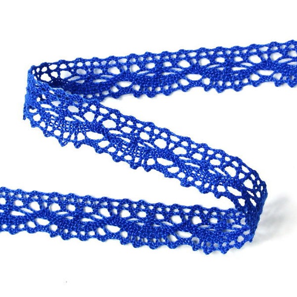 Мереживо 75395 344, синій, яскравий, 16 мм