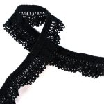 Мереживо 75411 100, чорне, на резинці, 18 мм - Зображення 3