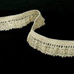 Мереживо 75411 200, суровий, нефарбоване, 18 мм на резинці