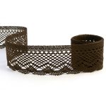 Мереживо 75414 065, коричневе, 55 мм