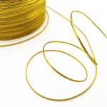 тасьма стрічка металева золота