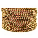 Тасьма металізована 1,65 мм, золото, червоний, зелений - Зображення 3