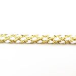 Шнур кручений металізований, золото + білий - Зображення 3