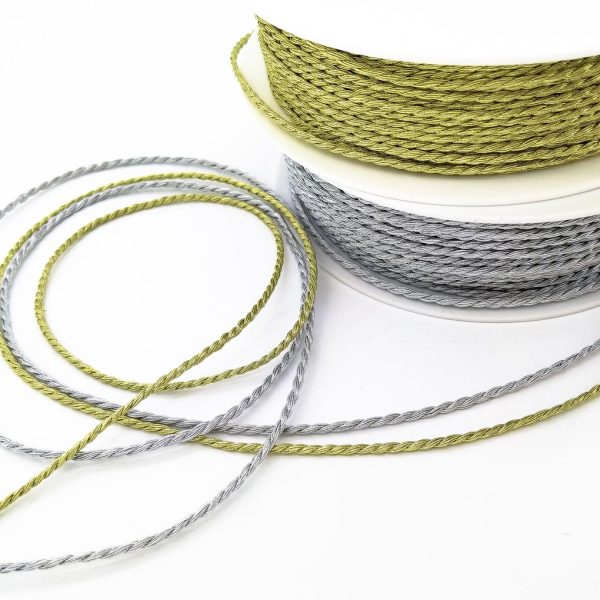 ліонська пряжа шнур металевий золотий срібний