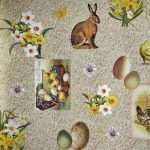 Святкова тканина преміум класу 91-276, великодній принт - Зображення 2