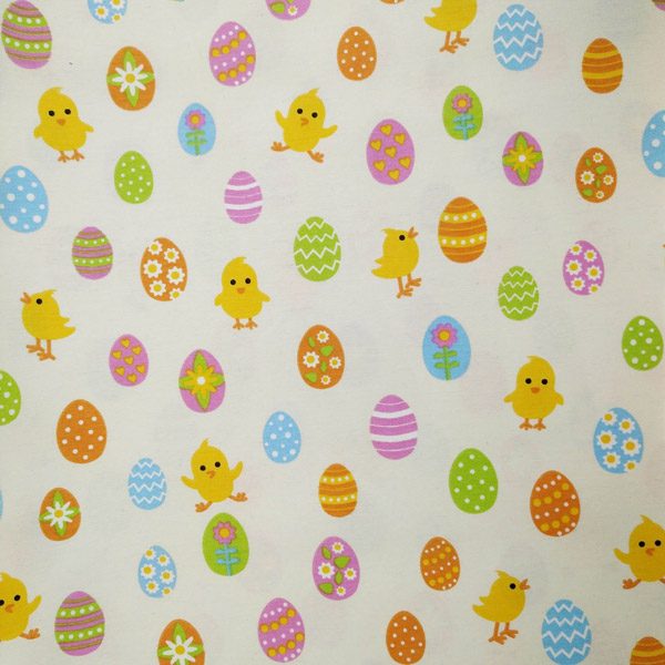 великодній принт святкові яйця тканина декоративна