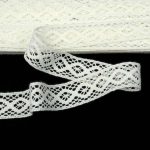 Мереживо 75250 23473, біле акрилове, 32 мм - Зображення 2