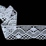 Мереживо 75572 000, біле, 65 мм