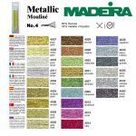 палітра кольорів мадейра мтеалік 4 Madeira Metallic Mouline