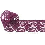 Мереживо 75098 018, фіолетовий, сливовий, 45 мм