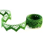 Мереживо 75220 183, зелений, трав'яний, 33 мм