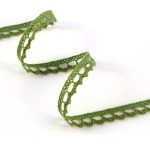 Мереживо 75397 124, зелена оливка, 09 мм