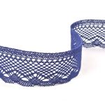 Мереживо 75414 074, темно-синє, 55 мм