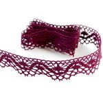 Мереживо 75416 018, фіолетовий, сливовий, 27 мм