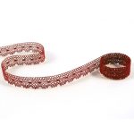 Мереживо 81215 072, бордовий, 14 мм