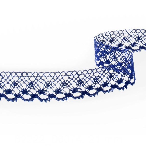82222_06074,-21-mm Мереживо 82222 074, темно-синє, 21 мм - Зображення 1