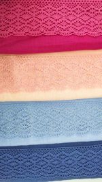 Мереживо 75188 343, рожева фуксія,100 мм - Зображення 3