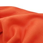 Лляна тканина 4с33/1226 гарячо-помаранчева, костюмна - Зображення 2