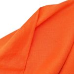 Лляна тканина 4с33/200 яскраво-помаранчева, костюмна - Зображення 2