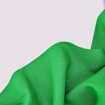 Лляна тканина 4с33/418 насичено-зелена, костюмна - Зображення 2