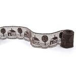 Мереживо 75157 065, коричневий, 73 мм